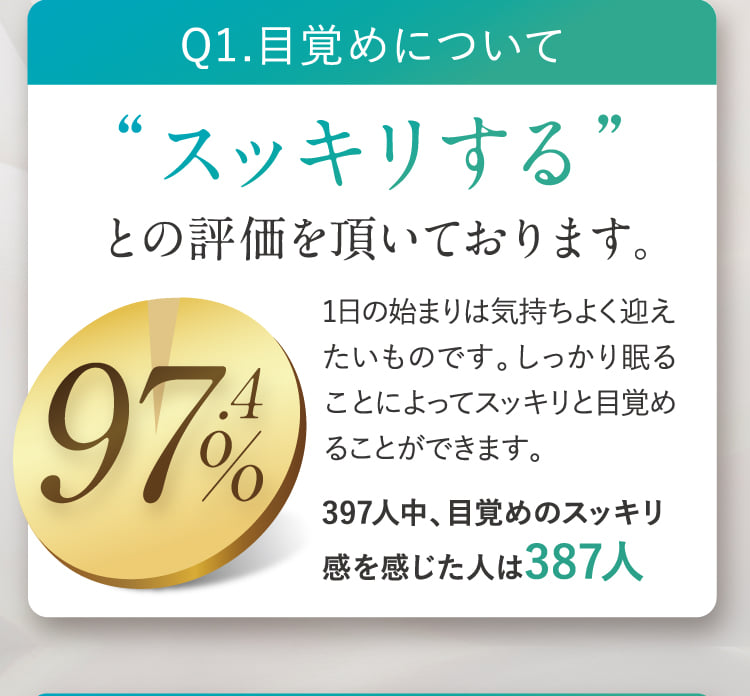 “スッキリする”との評価を頂いております。