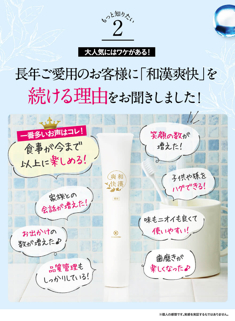 もっと知りたい人気の秘密２